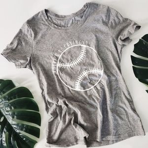 NWOT No Crying in Baseball Tee